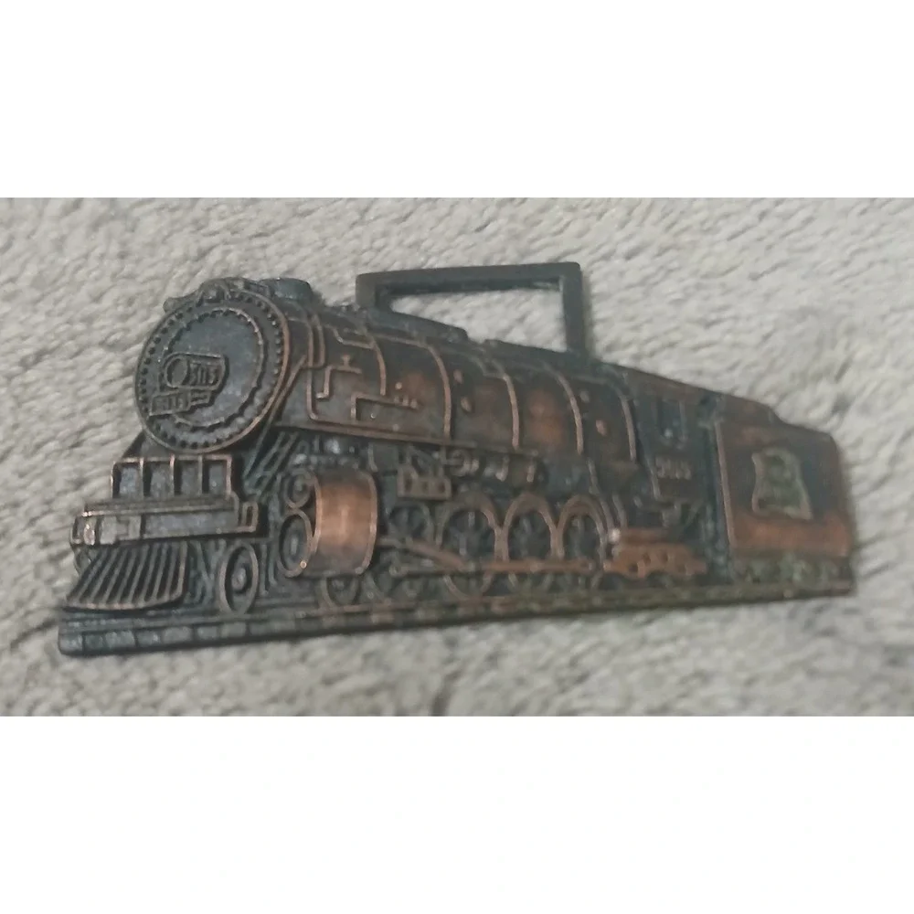 Vtg Steam Locomotive Train Engine Watch Fob Railroad Rock‎ Island Line 5115 NOS